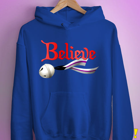 Believe Demisexual Pride Jingle Bell Hoodie - Royal Blue